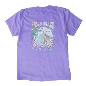 Violet Salty Beach Surf T-Shirt